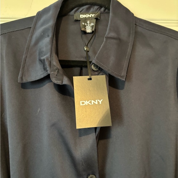 NWT silky shirt dress - Picture 5 of 8